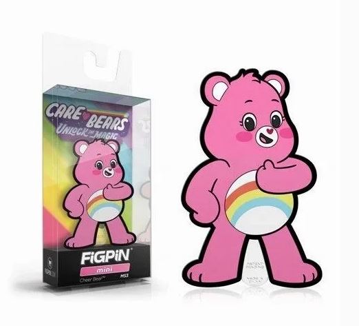 A pink Care Bear FigPin