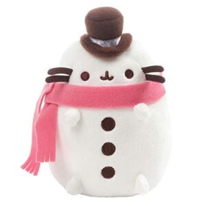 A Pusheen plushie with a scarf
